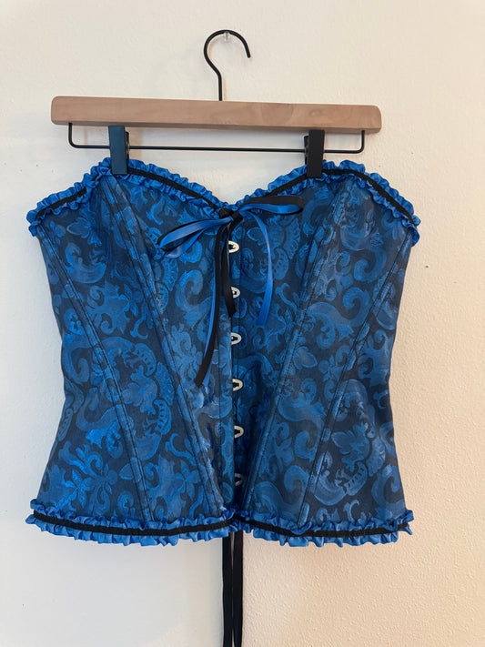 Royal Blue Corset Top