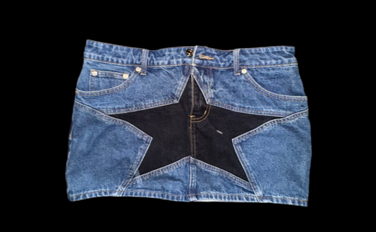 Edikted Denim Star Skirt