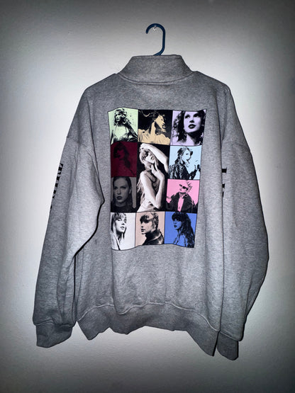 Grey Eras Tour 3/4 Zip