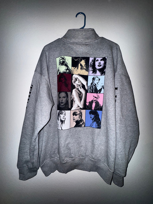 Grey Eras Tour 3/4 Zip