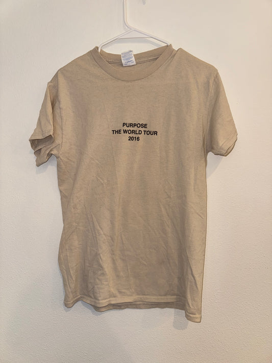 Beige Purpose Tour T-Shirt