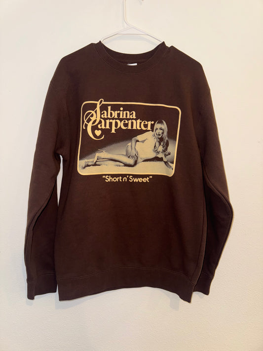 Brown Sabrina Carpenter Crew Neck