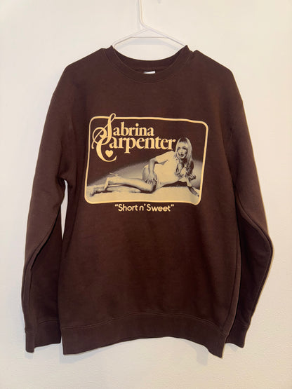 Brown Sabrina Carpenter Crew Neck