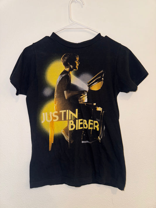 Justin Bieber Black Piano T-Shirt