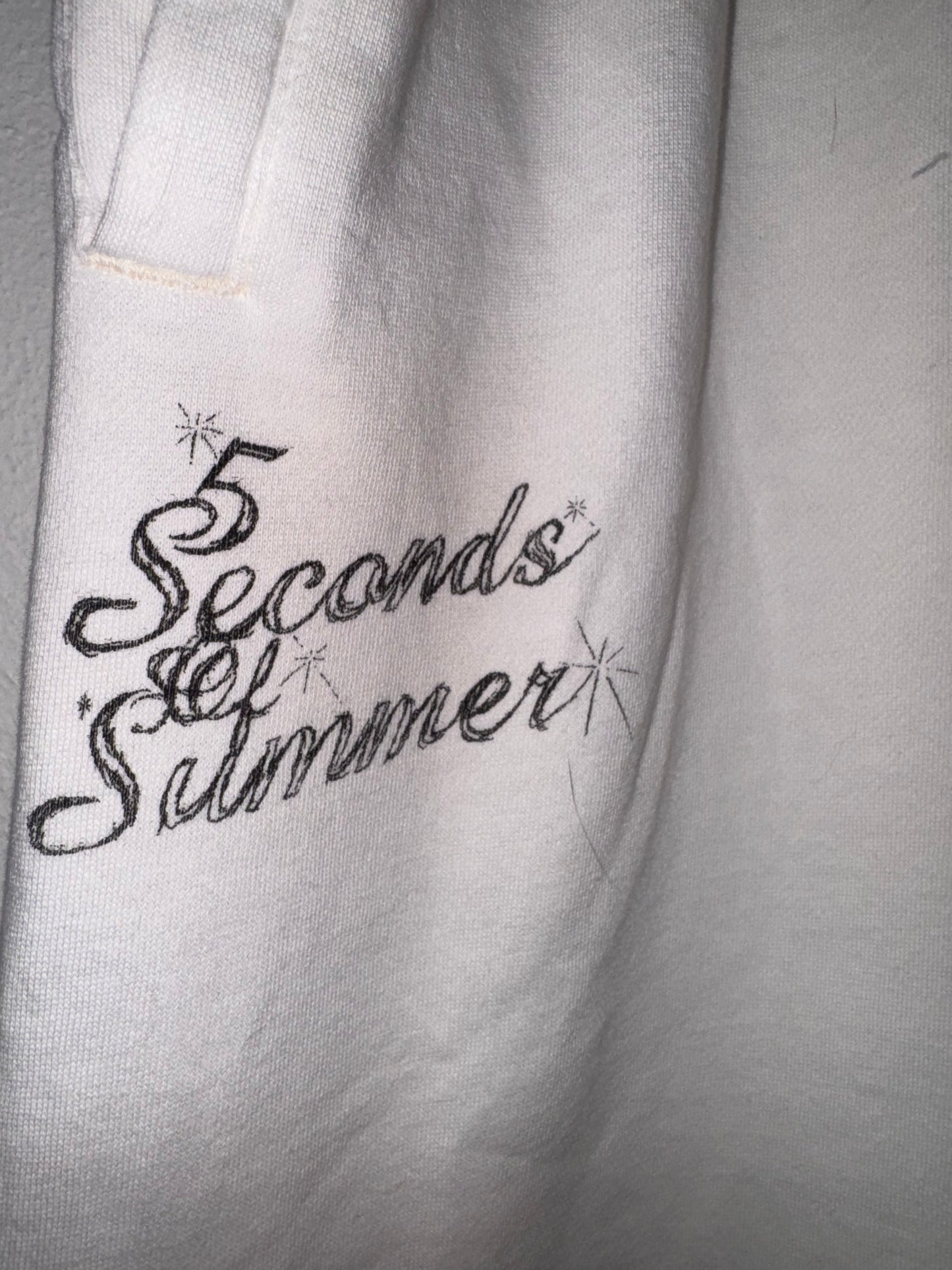 White 5SOS Sweat Pants